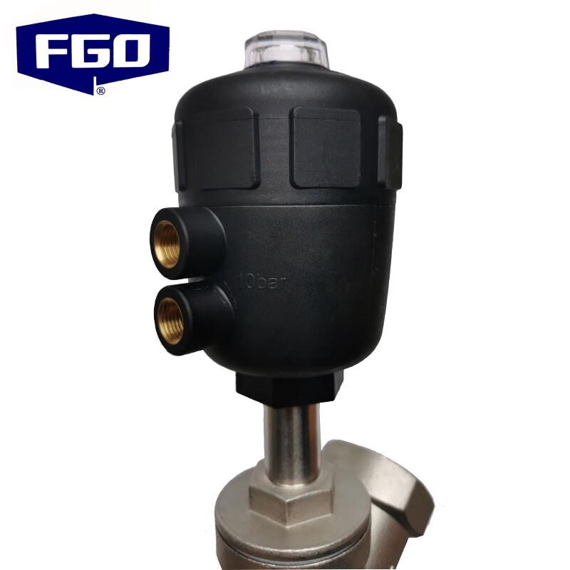 FGO 316L Stainless Steel Pneumatic Angle Seat Valve