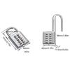 Cadenas à combinaison Bouton en alliage de zinc Mot de passe Verrouillage à 5 chiffres Cadenas de voyage Mécanisme de sécurité pour sac à dos Numérique externe