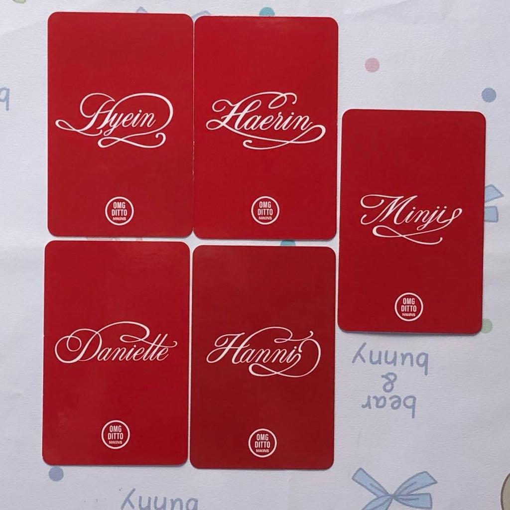[USED] NewJeans NJZ omg DITTO Sanok trading cards, all 5 cards