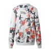 Giacca da Donna Retro Floreale con Cerniera Cappotto Casual Capospalla