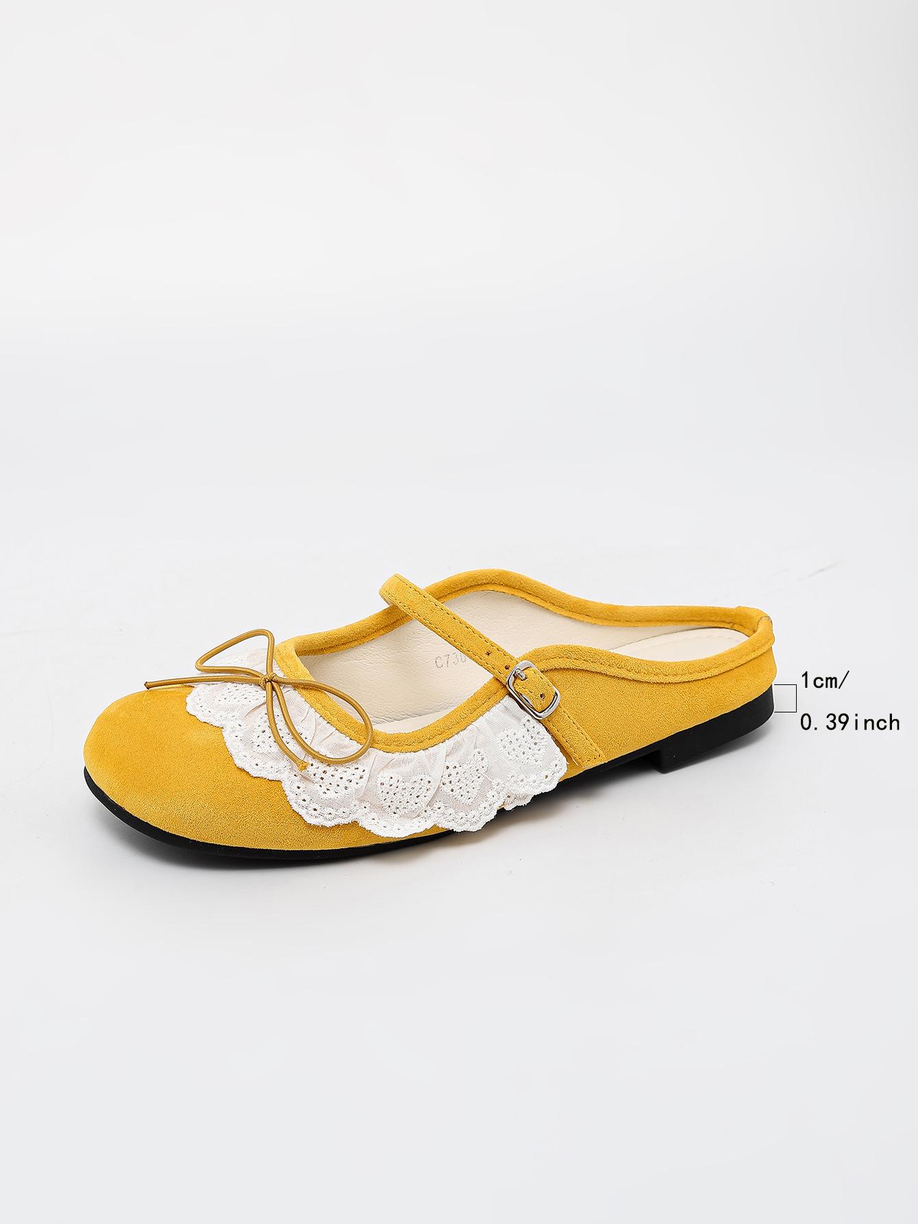 

Summer new empty single shoes women wear ballet style muller shoes temperament small thick heel high sense fashionable women s shoes 35