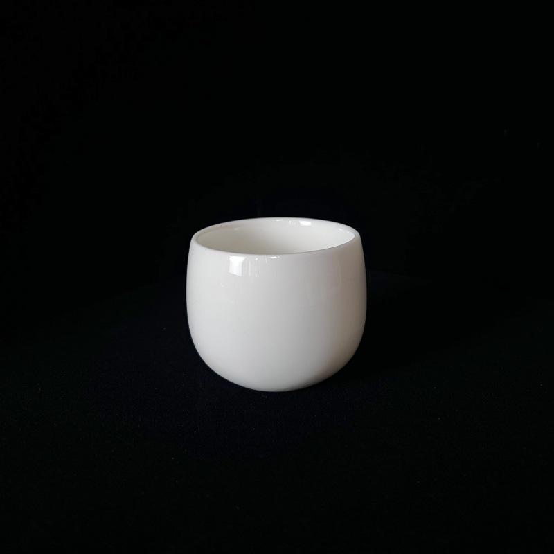 Dehua White Porcelain Lard Jade Gongfu Tea Cup Set with Custom Logo - Ideal Gift or Souvenir