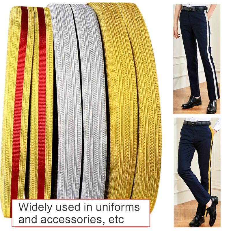 Woven Ribbon Tape for Custom Side Stripe Trousers Side Stripe Ribbon Tape Clothing Accessories Decorative Sewing Strips