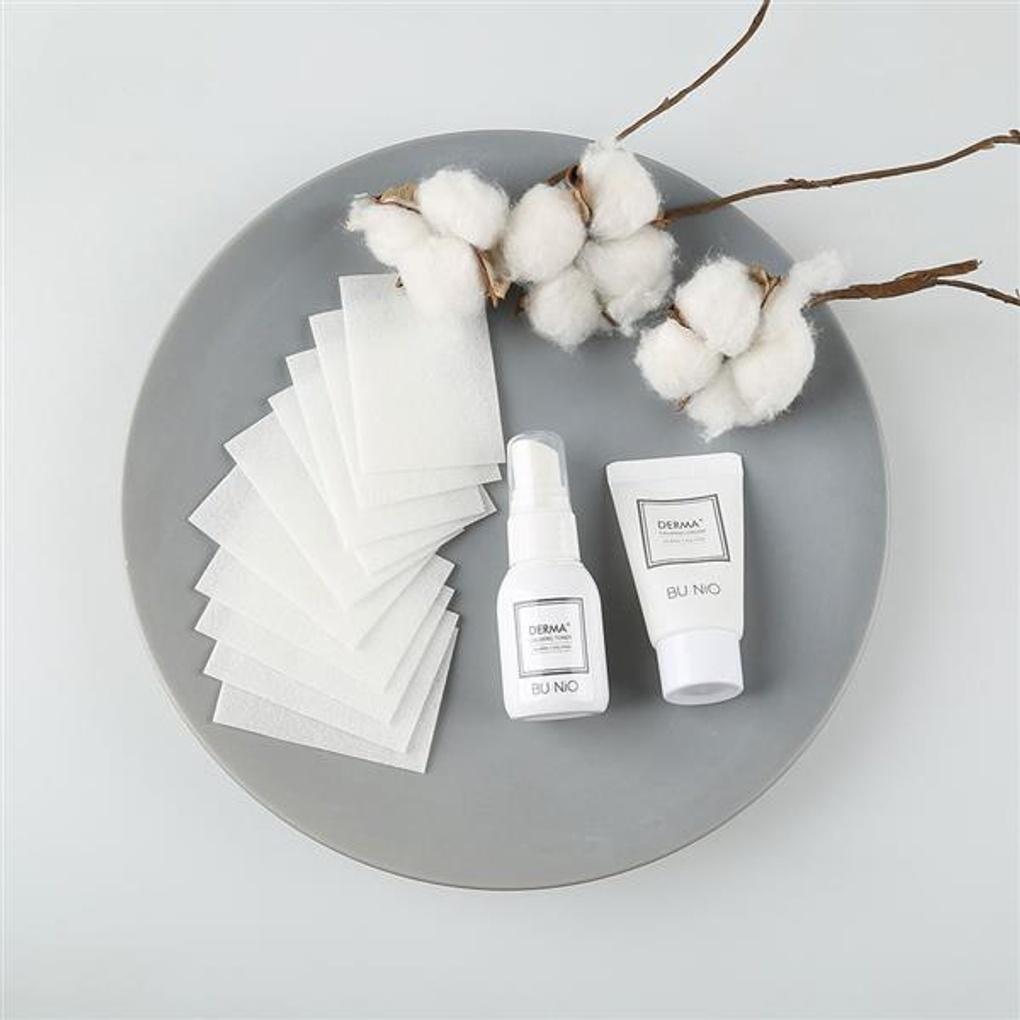 BU:NiO  Half-Adhesive Cotton Pads (For Toner Packs) 120p