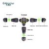 Outdoor Waterproof T-Type Three-Way Cable Connector, 2/3/4 Core, Flame Retardant for Landscape Lights