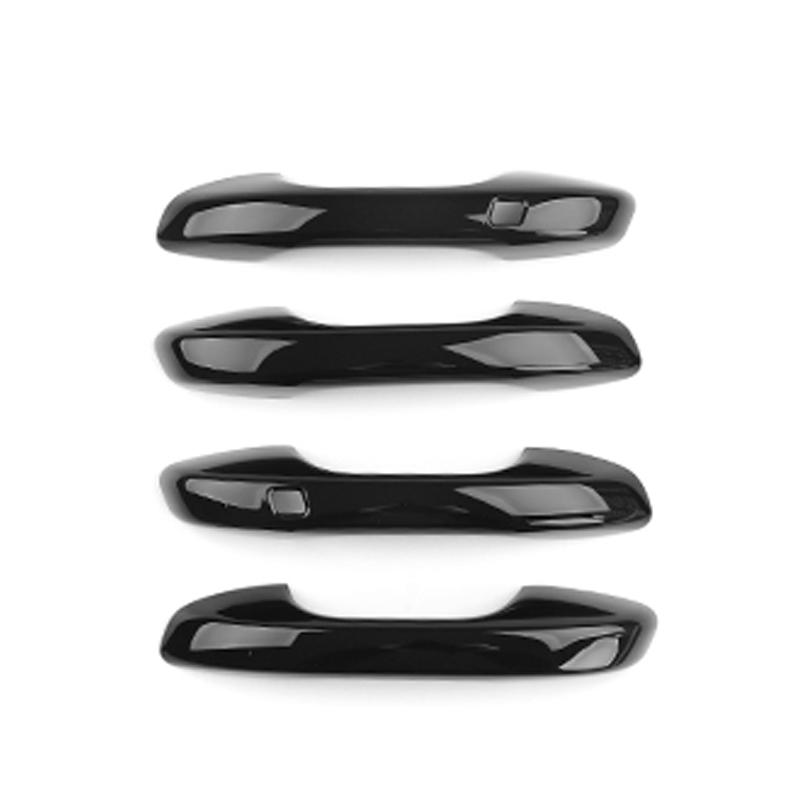 Car Exterior Accessories Touch/Button Style Carbon Fibre Gloss Black Exterior Door Handle Trim For Kia Sorento MQ4 -2026