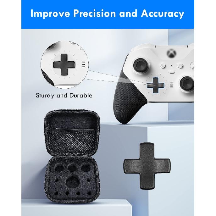 Complete Component Pack for Xbox Elite Controller Series 2-Accessories Includes 4 Thumbsticks, 4 Paddles, 1 Standard D-Pad and Charging Station as
