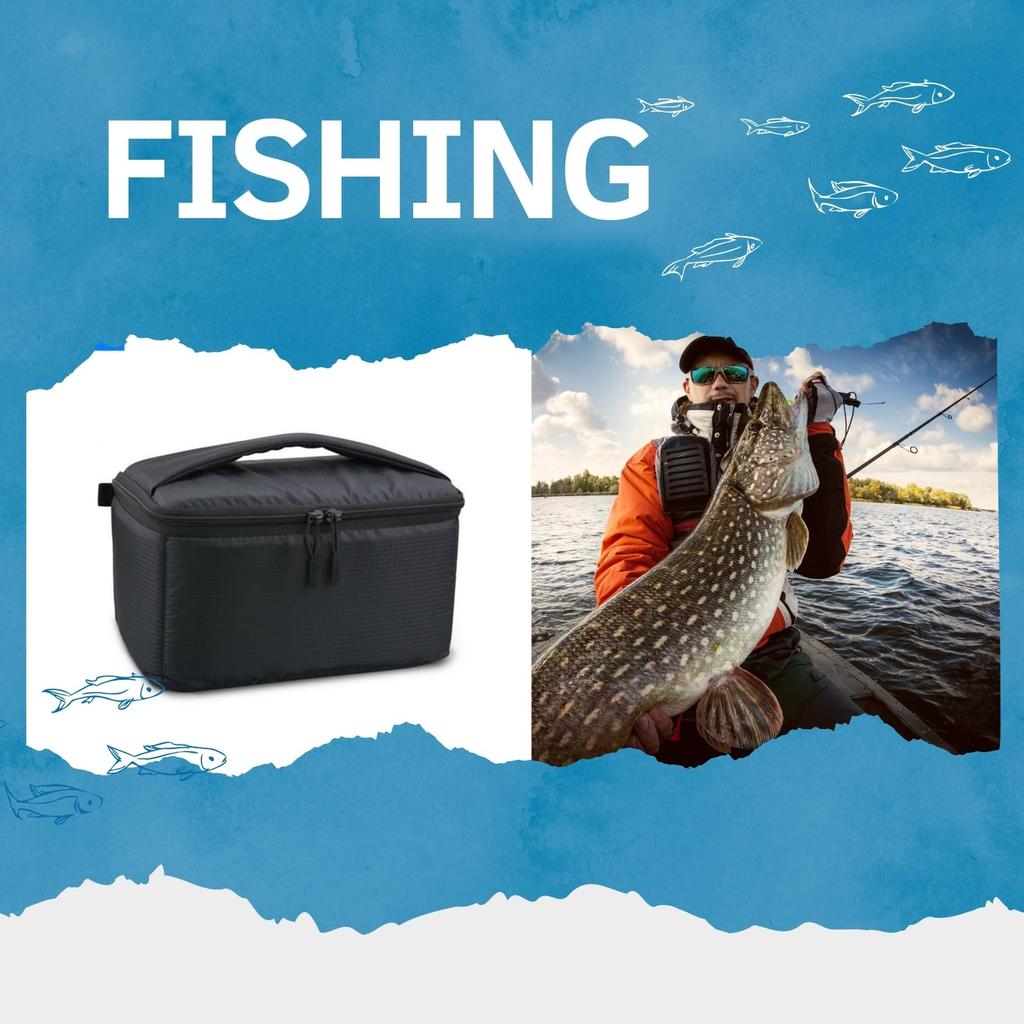 SCGEHA Reel Reel Storage Fishing Reel Large Capacity Storage Case for Fishing Tackle Case, Bag, Bag, Protective, (Large)