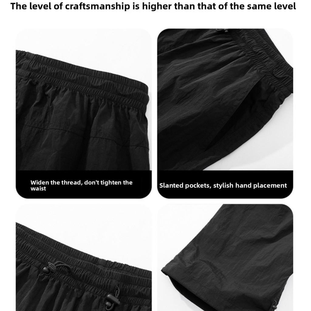 Outdoor Hiking Paratrooper Cargo Pants Trendy Loose Breathable Spring Autumn American Style Straight Casual Pants