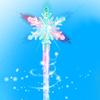 Snowflake Luminous Magical Wand Princess Cosplay Fairy Stick Glowing Magical Wand