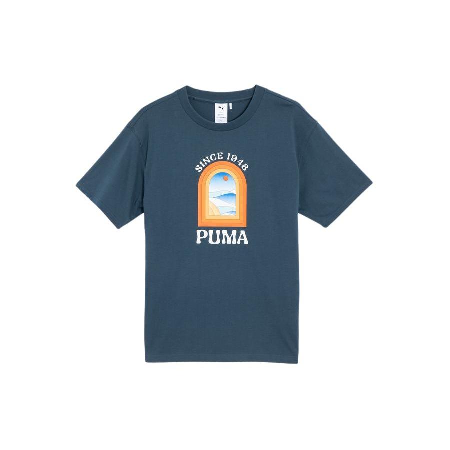 

New PUMA T Shirt Unisex Midnight Blue 628235-16 L
