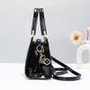 Women's Fashion Luxury Hot-Sale Patent Leather Lizard Pattern Shoulder Crossbody Top Handle Bag