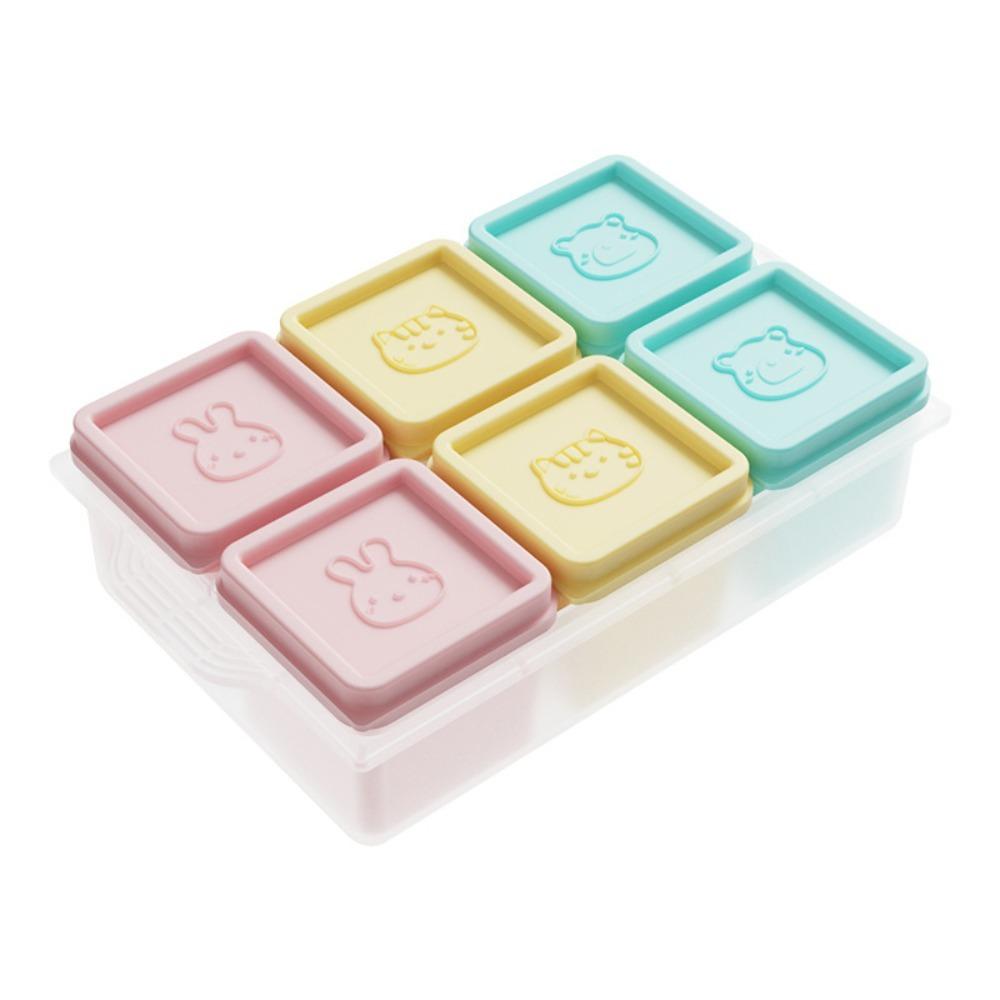 

Silicone Baby Food Freezer Tray Square Puree Container Ice Cube Tray Household Style A