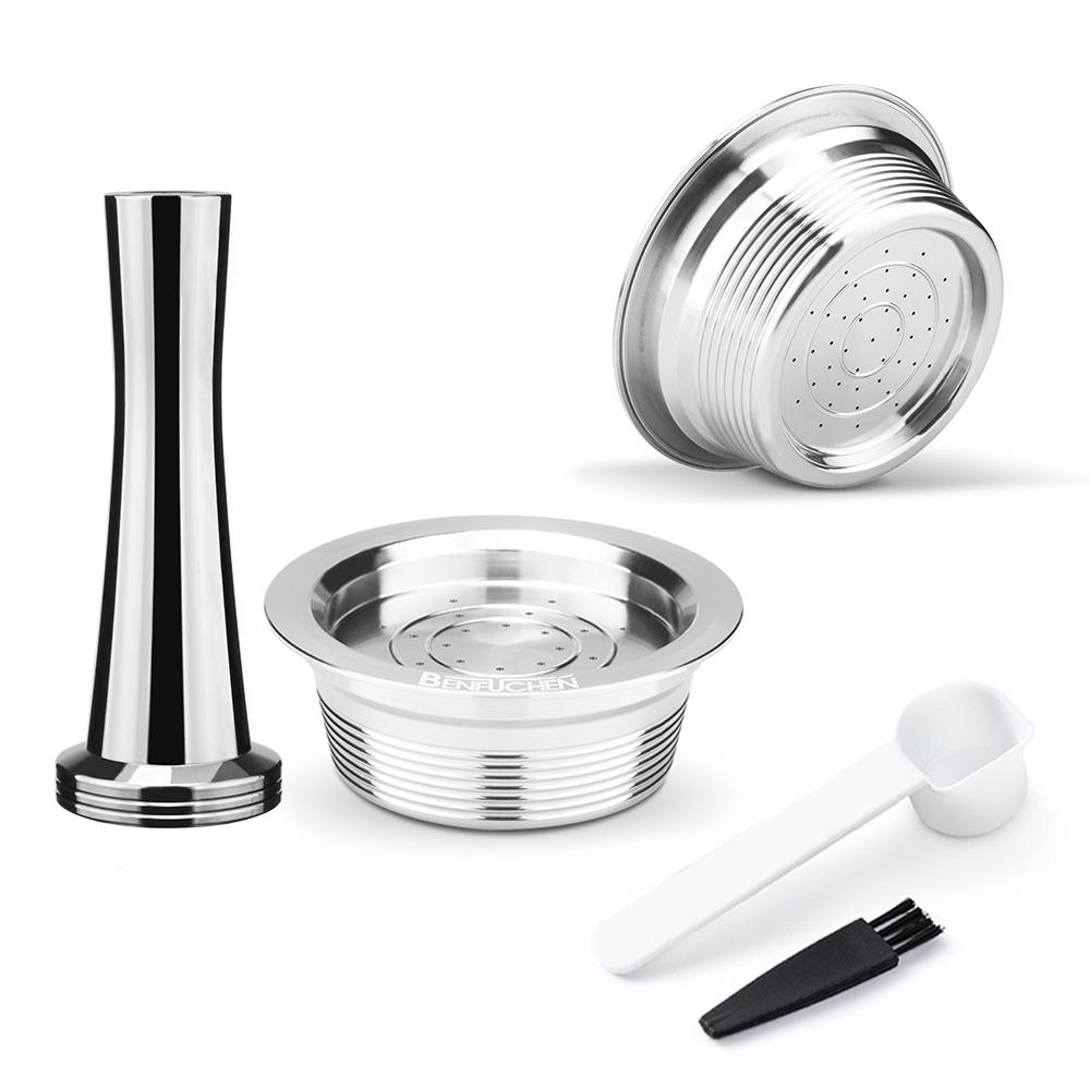 Reusable Refillable Coffee Capsule Cup For Lavaz-za A Modo Mio Jolie Espria Idola Stainless Steel Metal Coffee Capsules Cup Pod