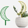 5Pcs Plastic Moon Shape Plant Trellis for Climbing Plant DIY Small Climbing Plant Trellis Flower Pots Supports for Garden Potted Plant Vine Ivy Flower