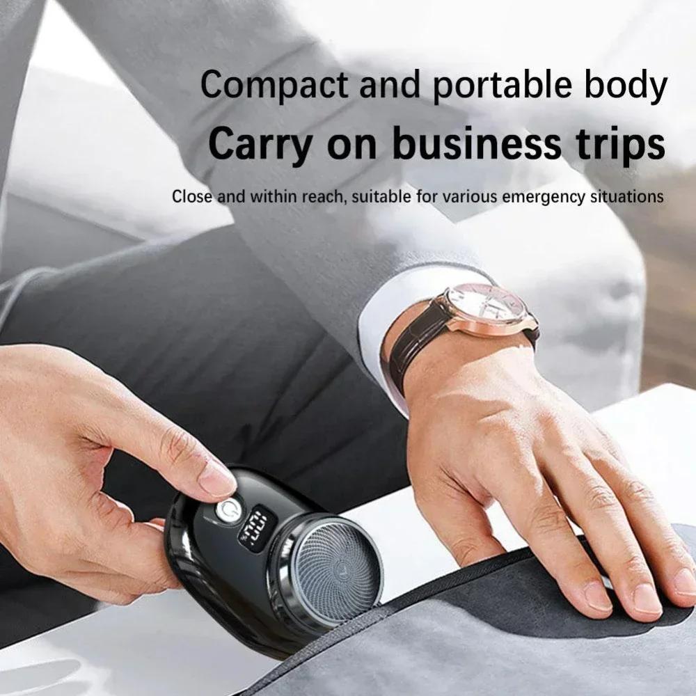 USB-minibarberingslommestørrelse Bærbar elektrisk barbermaskin Oppladbar barberhøvel Herre Minireise elektrisk barbermaskin Bærbar lommebarberhøvel