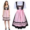 Charming Oktoberfest Ladies Beer Maid Wench German Dirndl Dress With Apron Set