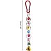 Parrot Bite Toy, Bird Ring, Bell, Hanging Swing, Chain, Parakeet, Chew Swings, Toy with Hanging Bells, Bird Accessories, 1Pc