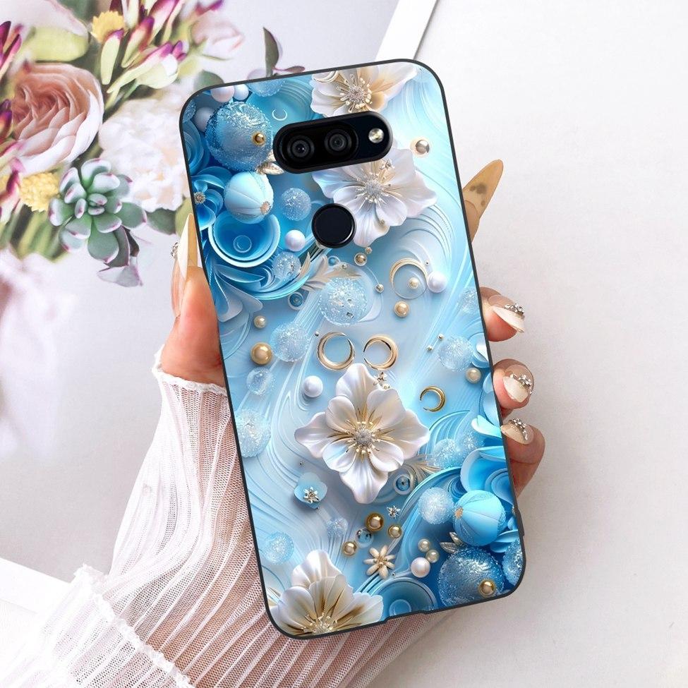 Hülle Für LG K40S 2019 Cover Ästhetisch Niedliche Katze Mode Lustig Bemalt Silikon Handyhülle LMX430HM
