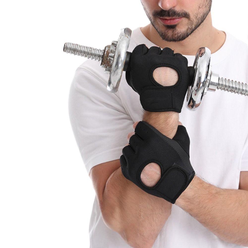 Hollow Back Weightlifting Gloves Breathable Dumbbells Gloves Fitness Gloves Women Men
