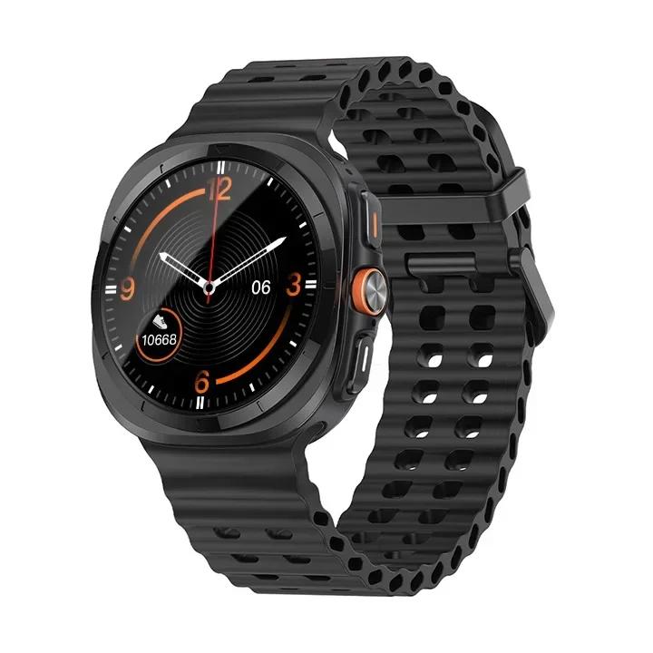 Galaxy Watch Ultra Marine Band Accessories Silicone Sport Bracelet Correa For Samsung Galaxy Watch 7 Ultra 47mm Original Strap