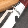 Stainless Steel Vegetable Peeler with Wood Handle Multi-Function Fruit Potato Peeler with Bottle Opener Quick Peeling Essential Kitchen Tool
