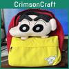 Crayon Shinchan Cartoon Backpack For Kids With Nylon Material And Padded Straps