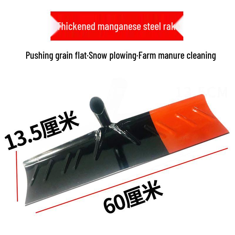 Domácí 50 Manganová ocel Škrabka na hnůj a Hrábě pro Vepřínky a Kuřárny - Zesílený Multifunkční Čisticí Nástroj