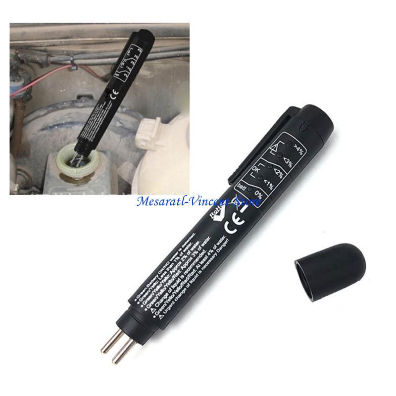 A70F Brake Fluid Tester Pen Car Brake Oil Water Content Quick Detection LED