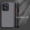 Luxury Translucent Case For Xiaomi Redmi 15C Shockproof Matte Silicone Back Cover For Redmi 15C Case For Redmi 15C Case 6.9 Inch