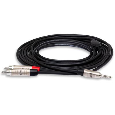Hosa 91cm Stereo Mini To 2 RCA Audio Cable HMR-003Y