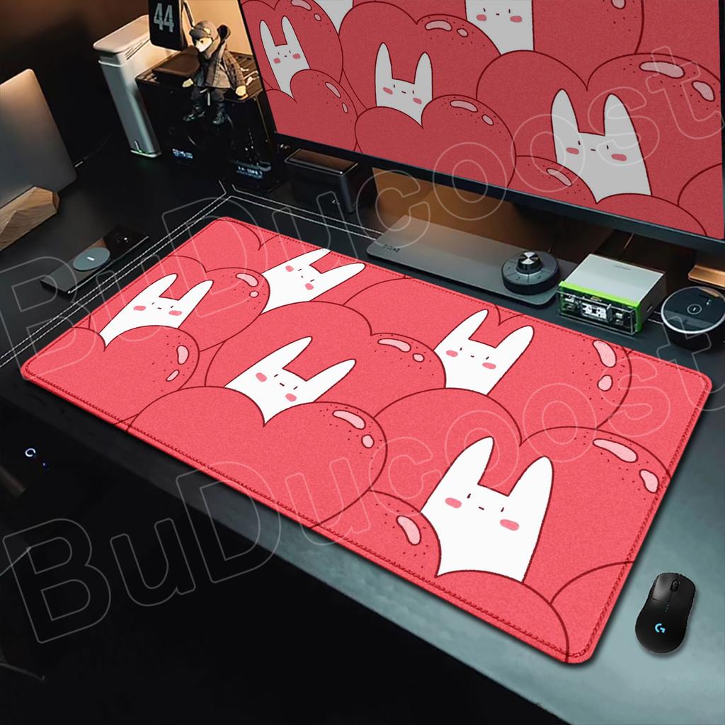 Cute Rabbit Cartoon Mouse Pads Game Office Fresh Visual Mouse Pad XXL Cute Large Table Pads Anti Slip Rubber Computer Mouse Pad