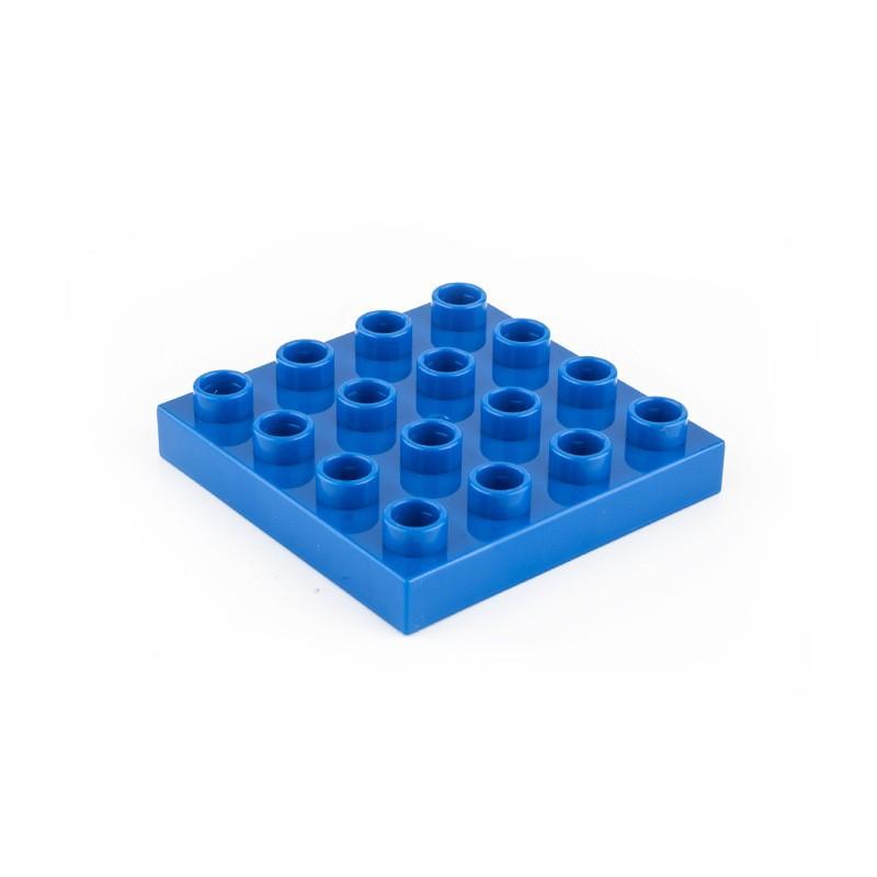 Compatible With Large Particles 4X4 Building Block 16 Holes Building Block Table Building Room Accessories Assembly Puzzle Building Block Double-Sided