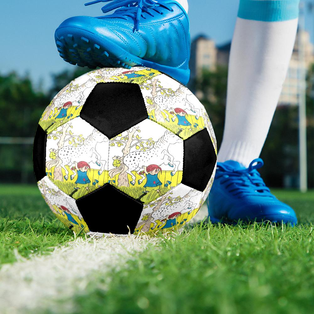 Pippi Longstocking Theme Size 5 Soccer Ball, Suitable for Both Indoor and Outdoor Matches, a Gift Suitable for Everyone.