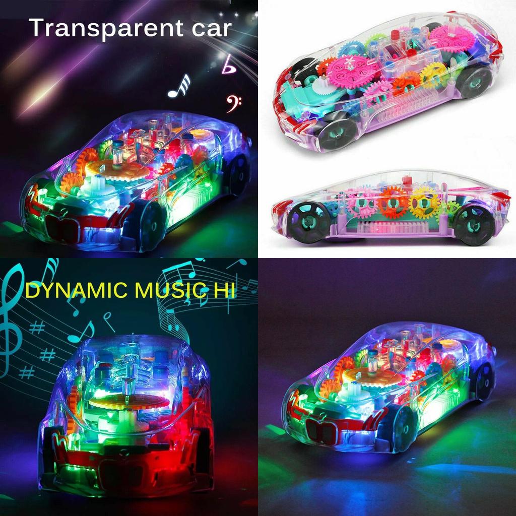 Colorful Led Light Music Car Toy For Boys Aged 2 To 8 Perfect For Christmas Gifts