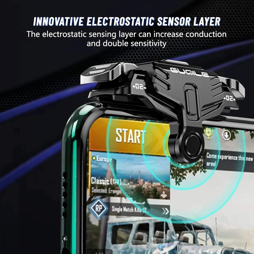 For PUBG Mobile Game Controller Trigger, Upgrade Version PUBG Mobile Game Trigger Double Sensitive Aim & Shoot Keys Buttons for Rules of