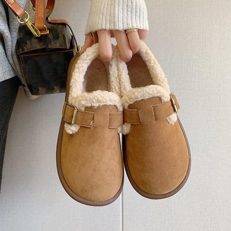 Autumn Winter Women Shoes Casual Flat Shoes Women Moccasins Soft Loafers Fashion Warm Plush Shoes