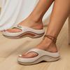 Unisex Contrasting Wave Thick Soled Slippers, Lightweight EVA Sandals, Soft, Non Slip, Shock-absorbing, Comfortable for Cooldown