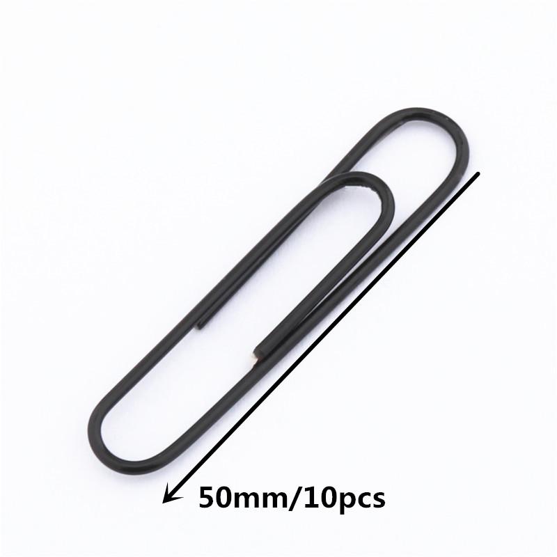 10 Colors Accessories Paper Clips Notebook Memo Pad Filing Bookmark binder Paperclips Student Office Binding Supplies Stationary