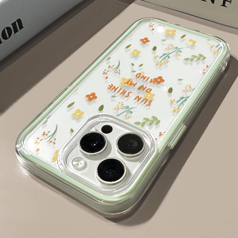 Étui de téléphone souple transparent avec lettres florales pour Samsung Galaxy S26 Ultra S23 S25 FE S24 S22 Plus A57 A37 A55 A54 A36 A35 A15 A16 Housse