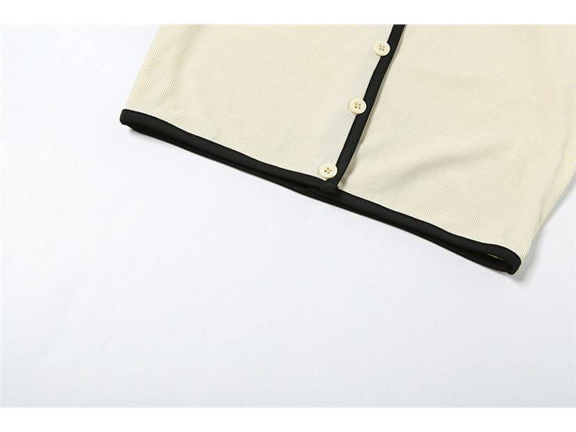 Grensoverschrijdende Europese & Amerikaanse Stijl 2024 Lente/Zomer Dames Sexy Korte Mouw Cardigan & Bodycon Rok Set