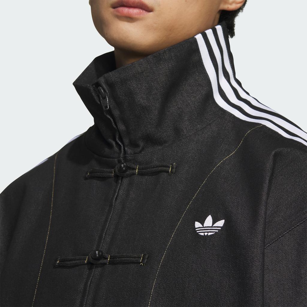 Adidas Originály CN TT Džínová Móda Pohodlná Měkká Volná Bunda Unisex Bunda Černá JW1969
