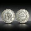 1875 Ercole Francese Placcato Argento Display Moneta Commemorativa Replica Collezione Regalo per Appassionati di Storia Collezionisti