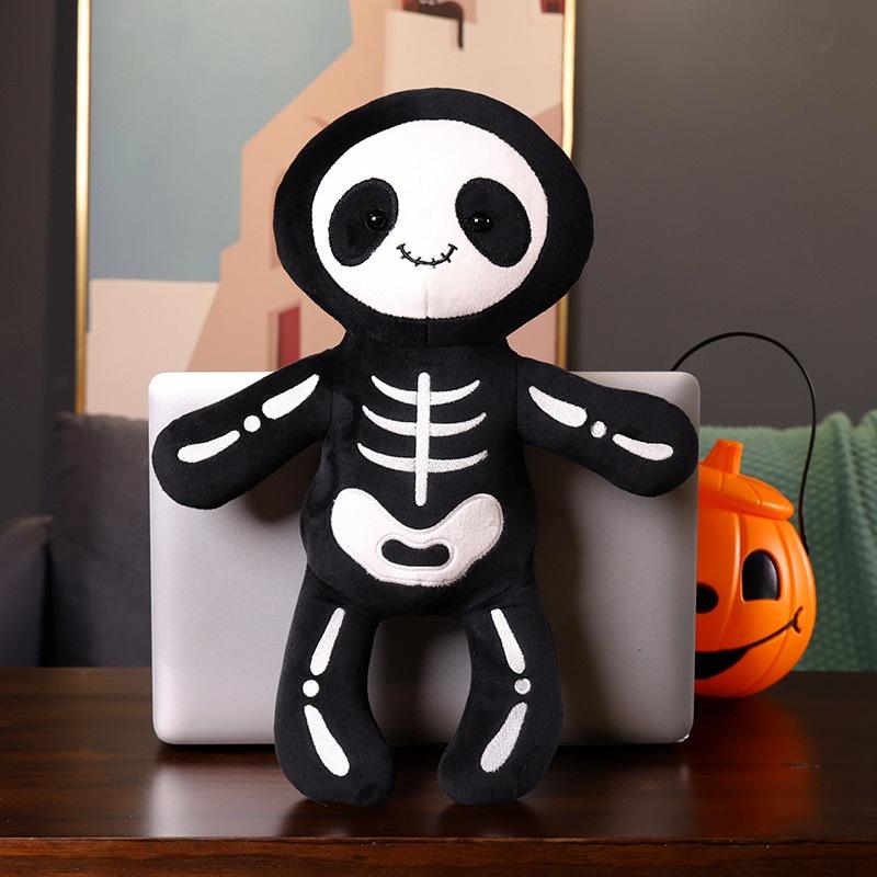 Funny Halloween Skull Bob Plush Toy For Boys Cute Doll Gift Birthday Present