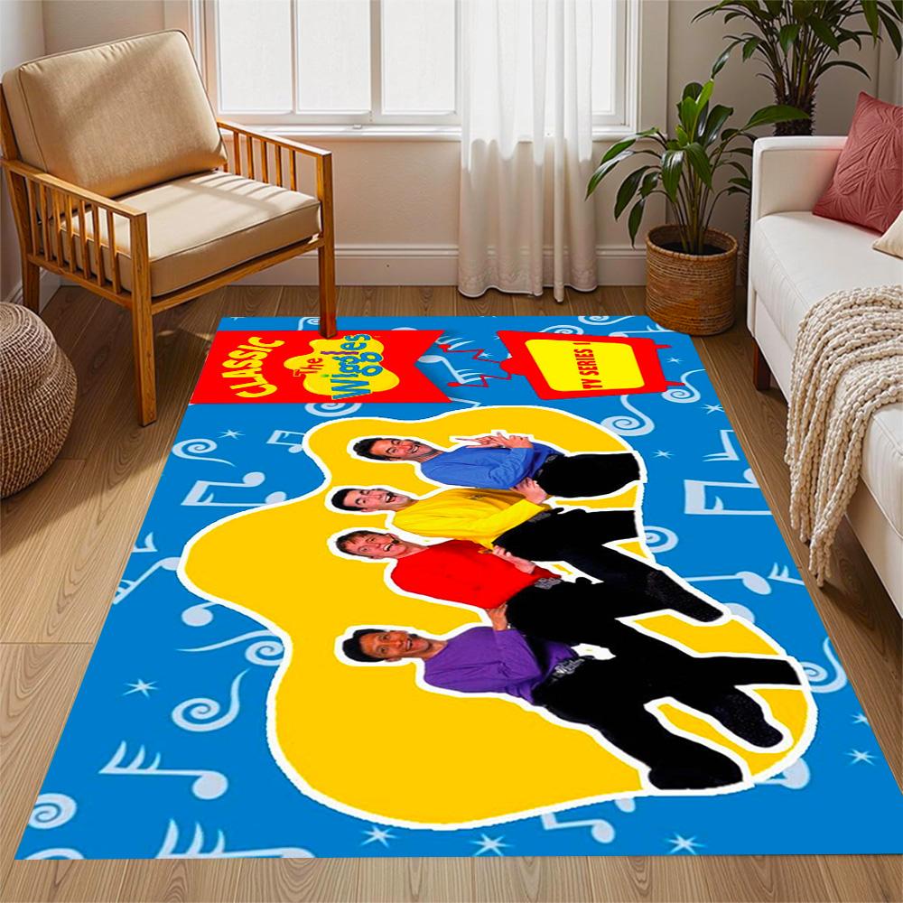 Tappeti Antiscivolo a Tema The Wiggles Singing Show - Arredamento per la Casa in Poliestere, Adatti per Camere da Letto, Soggiorni, Ingressi, Studi e Decorazioni