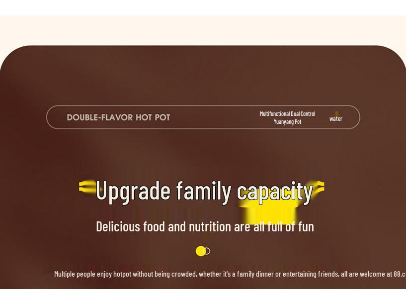 Mandarin Duck Multifunctional Electric Hot Pot, Dual Control & Temperature, Large Capacity Household Cooker