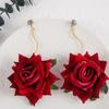 New Bohemia Romantic DIY Handmade Rose Artificial Flower Earring For Women Girl Party Beach Fashion Luxury Jewelry Gift