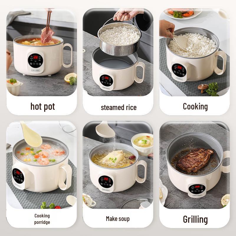 Smart Multi-Functional Titanium Electric Rice Cooker with Antibacterial Properties