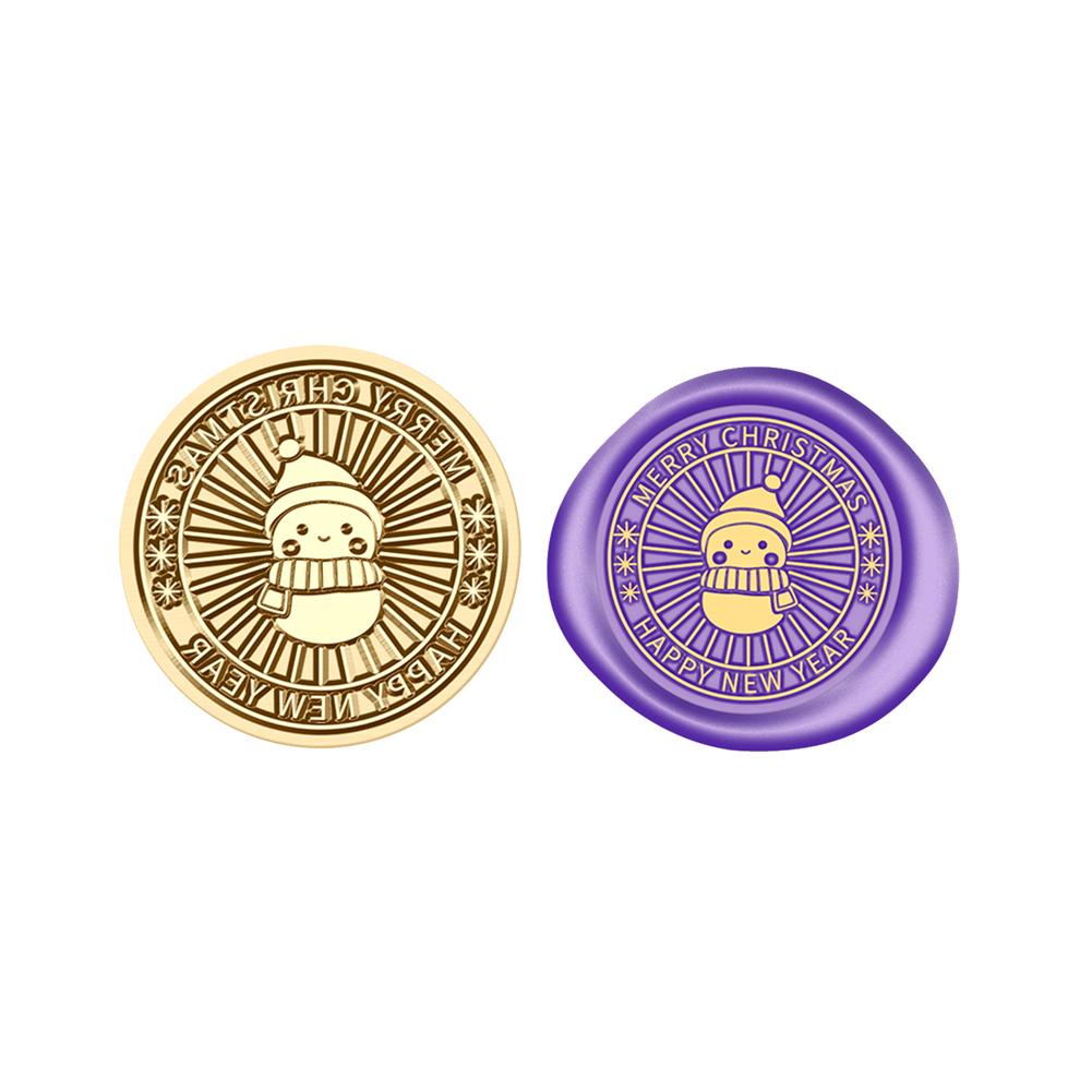 Wachssiegel Stempel Weihnachtsmuster Wachssiegelstempel Weihnachten Retro Vintage Siegelstempel Holzgriff für DIY Umschlag Papier Karte Scrapbooking