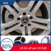 TMIVG1 Hot 2025 4PCS For Mercedes benz Car Wheel Center Cap Hub Covers Badge For W204 W203 W205 W124 W221 C E S GLE CLC Class Accessori